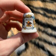 Vintage Ceramic Anheuser Busch St. Louis MO Breweriana Advertising Thimble picture