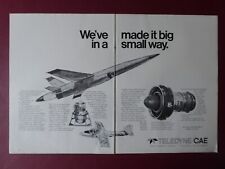 9/1970 PUB TELEDYNE CAE TURBINE ENGINES RPV MISSILE TARGET DRONE T37 ORIGINAL AD picture