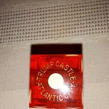 TRUMP CASTLE ATLANTIC CITY Dice Die Red Drilled Casino Gambling, 50 Available picture