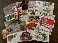 Lot of 22 ~Antique ~Christmas Vintage  Postcards~Early 1900's~ in Sleeves~h798 picture