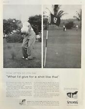 Rare 1940's Vintage Original Spalding Golf Bobby Jones Clubs Advertisement Ad picture