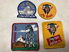 Lot of 4 Le Brec Emblem Patch Company Advertising Patches picture