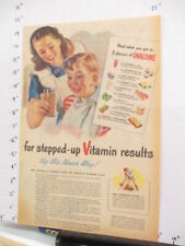 newspaper ad 1946 American Weekly OVALTINE kid drink mix vitamins mom picture