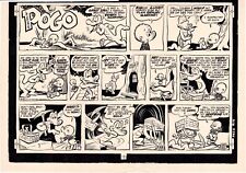 1952 POGO WALT KELLY ORIGINAL SUNDAY NEWSPAPER COMIC PRODUCTION ART PAGE EARLY picture