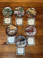 6 Bradford Exchange PEPPERCRICKET GROVE Decorative Plates by Charles Wysocki picture
