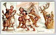 Antique Victorian Trade Card Arbuckle Bros Coffee Lapland Children Vintage picture