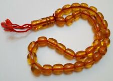 ANTIQUE NICE CARVED OTTOMAN BAKELITE PRAYER BEADS picture
