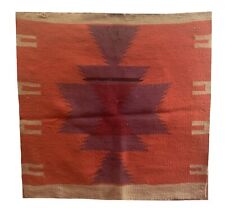 Beautiful early mid 20th C navajo wool geometric woven sample rug design 1430 picture
