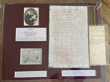 John Hancock Signed / Autographed Deed for Beacon Hill Lot purchased in 1771 COA picture