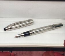 Luxury Great Writers Series Silver Grid Color Medium nib Fountain Pen picture