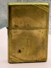 Vintage 2006 Solid Brass With Slashes Personalized Zippo Lighter picture
