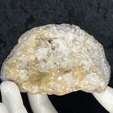 3” Quartz Crystal Cluster Geode Golden Healer Natural Iron Citrine Small Mineral picture