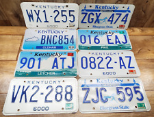 8-VINTAGE MIXED Kentucky License plates lot man cave picture