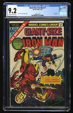 Giant-Size Iron Man #1 CGC NM- 9.2 Off White to White Avengers Marvel 1975 picture