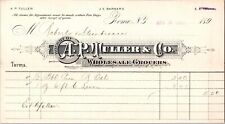 c1891 A.P. Muller & Co. Wholesale Grocers Rome New York NY Billhead Antique picture