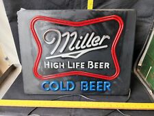 Vintage Miller High Life Light Up Bubble Sign Needs Repaired picture