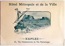 Trade Card Hotel Metropole Et De La Ville Naples Italy Vintage Original picture