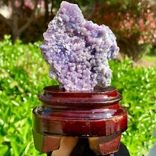 119G Beautiful Natural Purple Grape Agate Chalcedony Crystal Mineral Specimen picture