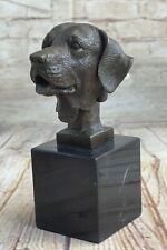 100% BRONZE STATUE HUNTING DOG RETRIEVER LABRADOR HIGHLY DETAILED SCULPTURE SALE picture