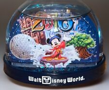 Rare Walt Disney World 2016 Small Plastic Snow Globe Fantasia Mickey Mouse, Used picture