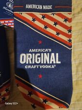 Lot 235 Titos Handmade Vodka 2024 Bottle Bag Canvas USA Patriotic Embroidered  picture
