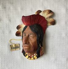 VTG Imagical Models Bossons Wall Ornament, Shawnee Chief Tecumseh, England + Tag picture