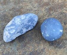 Angelite Stones 1 Raw 1 Polished  Intuition Communication 29397E picture
