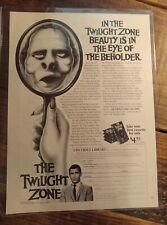 The Twilight Zone, EYE OF THE BEHOLDER, Rod Serling, vintage 80s VHS ad picture