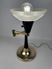 VTG Gerald Thurston Style Mid-Century Brass & Metal Swing Arm Desk Table Lamp picture