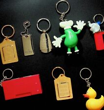 LOT OF 8 VINTAGE KEYCHAINS - A9-15 picture