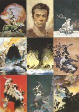 FRAZETTA SERIES 1 COMPLETE 90 FANTASY ART TRADING CARD SET 1991 COMIC IMAGES picture