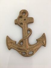 Vintage Solid brass anchor wall nautical decoration boat decor marine ship mount picture