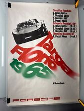 1965 Targa Florio Porsche Factory Issued Original Advertising Poster RARE picture