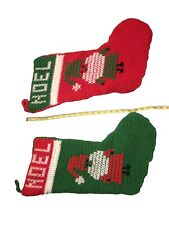 Large Crochet Classic Christmas Stockings Both Included picture