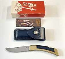 Gerber Sportsman II Folding Knife V-Steel Black Micarta USA 1982 picture