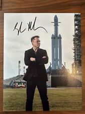 TESLA SpaceX FOUNDER CEO ELON MUSK Autographed 8x10 PHOTO With COA picture