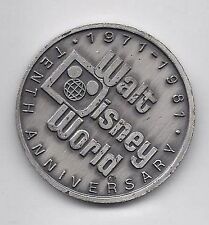 1981 Walt Disney World Commemorative Coin Rare 10th Tencennial Vintage picture
