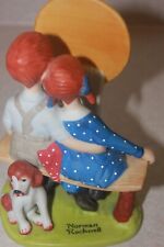 Fine Porcelain Figurine- Danbury Mint - Norman Rockwell “Young Love” 1980 picture