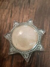 Antique Victorian Goofus Glass Picture Frame Paper Weight Domed Magnifying Clear picture