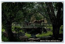 1911 Whittier's Bridge Scene Haverhill Massachusetts MA Posted Trees Postcard picture