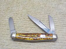 FRANK BUSTER CUTLERY Three Blade Folding STOCKMAN Knife picture
