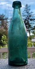 Rare Baltimore Glassworks Lager Shaped Unembossed Iron Pontiled Soda C.1850s picture