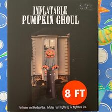 Halloween Prop 8 Foot Inflatable Pumpkin Ghoul Yard Display picture