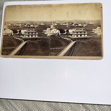 Antique Stereoview Card HQ Morton Block Island Photo Beacon Hill from Ocean View picture