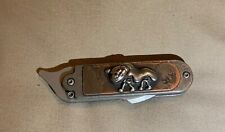 Serge Panchenko Bean Mid-Tech Knife with Custom Skull Clip picture