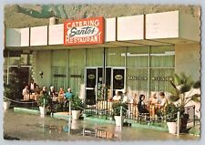 Postcard California Palm Springs Santos Catering & Restaurant Exterior Vintage picture