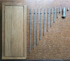 Vintage L. S. Starrett Inside Micrometer Set (10) Rods 2-12