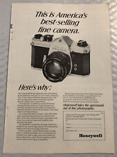 Vintage 1968 Honeywell Pentax Original Print Ad Full Page - Best- Selling picture