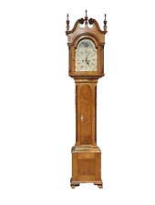 Tiger Maple Chippendale Style Tall Case Grandfather Clock Bench Made picture