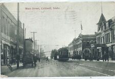 Vintage 1910 Main St Caldwell, Idaho postcard picture
